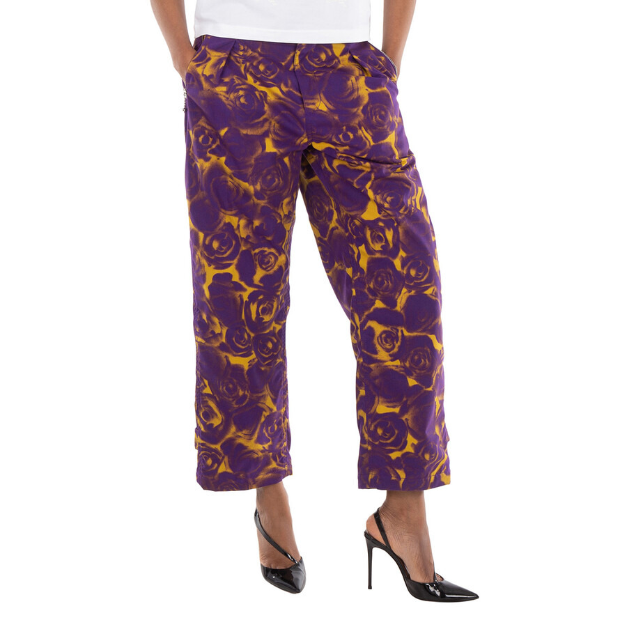 Burberry Floral Print Trousers - 3