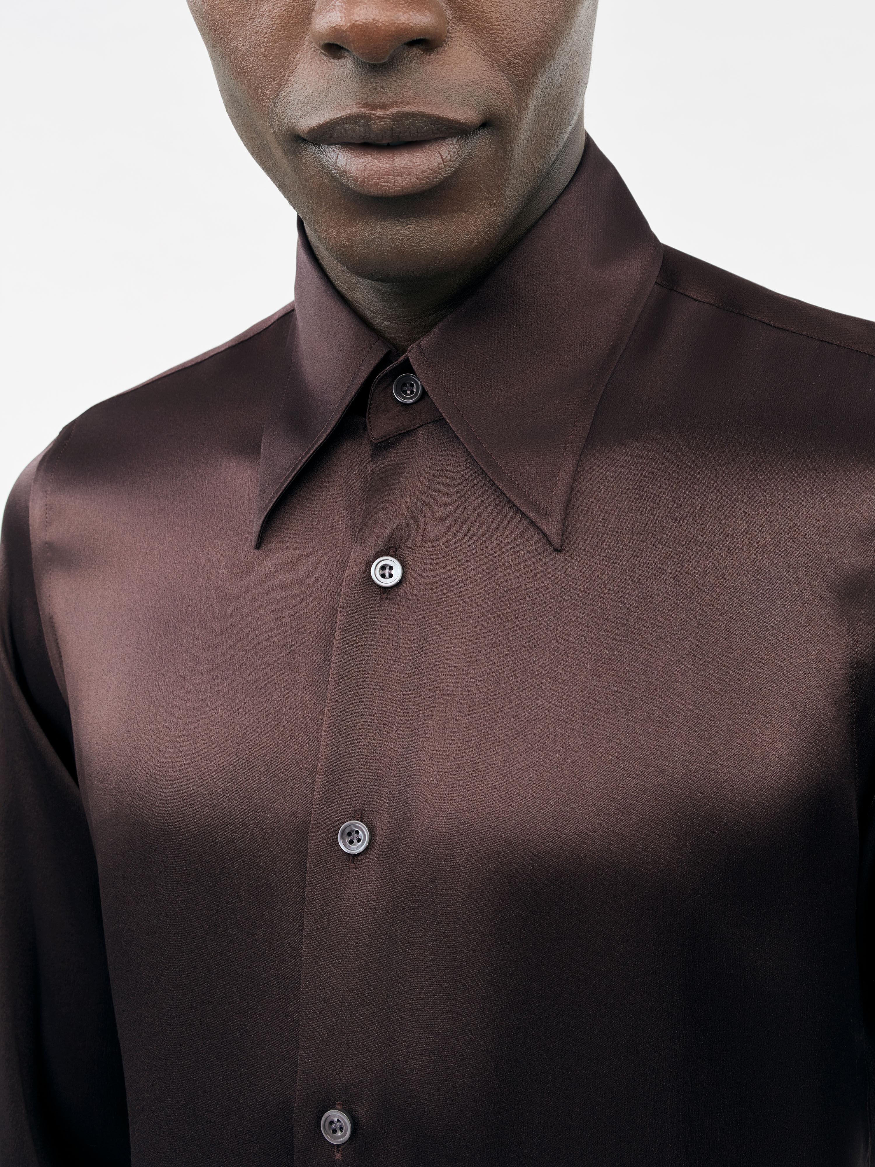 Alain Slim-fit Silk Shirt - 5
