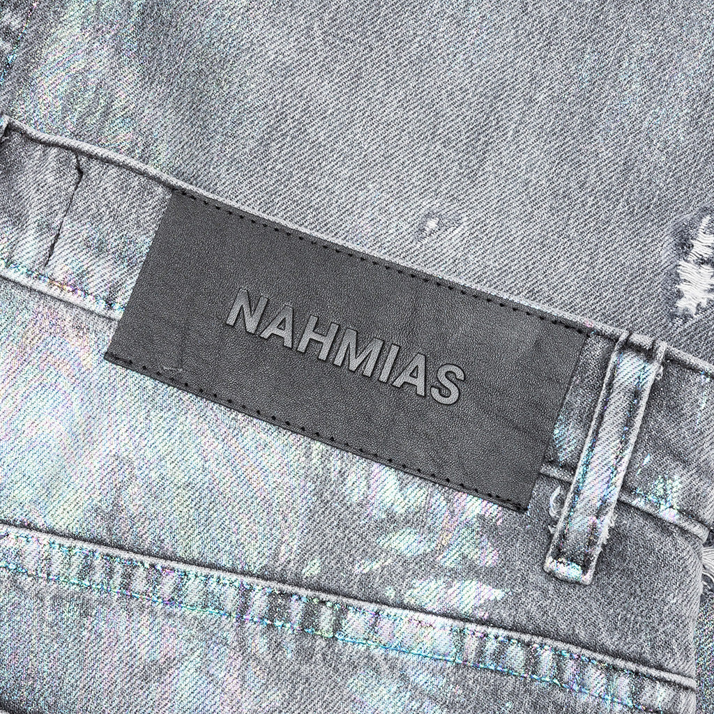 OIL SPILL BAGGY JEAN - CHARCOAL WASH - 5