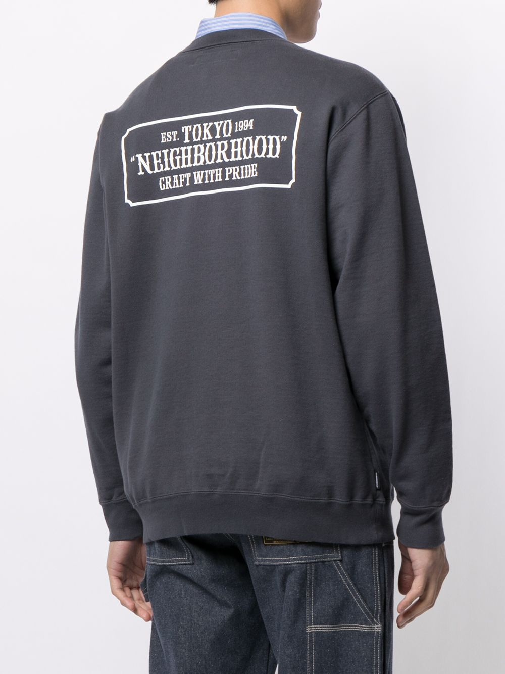 logo-print long-sleeve sweatshirt - 4