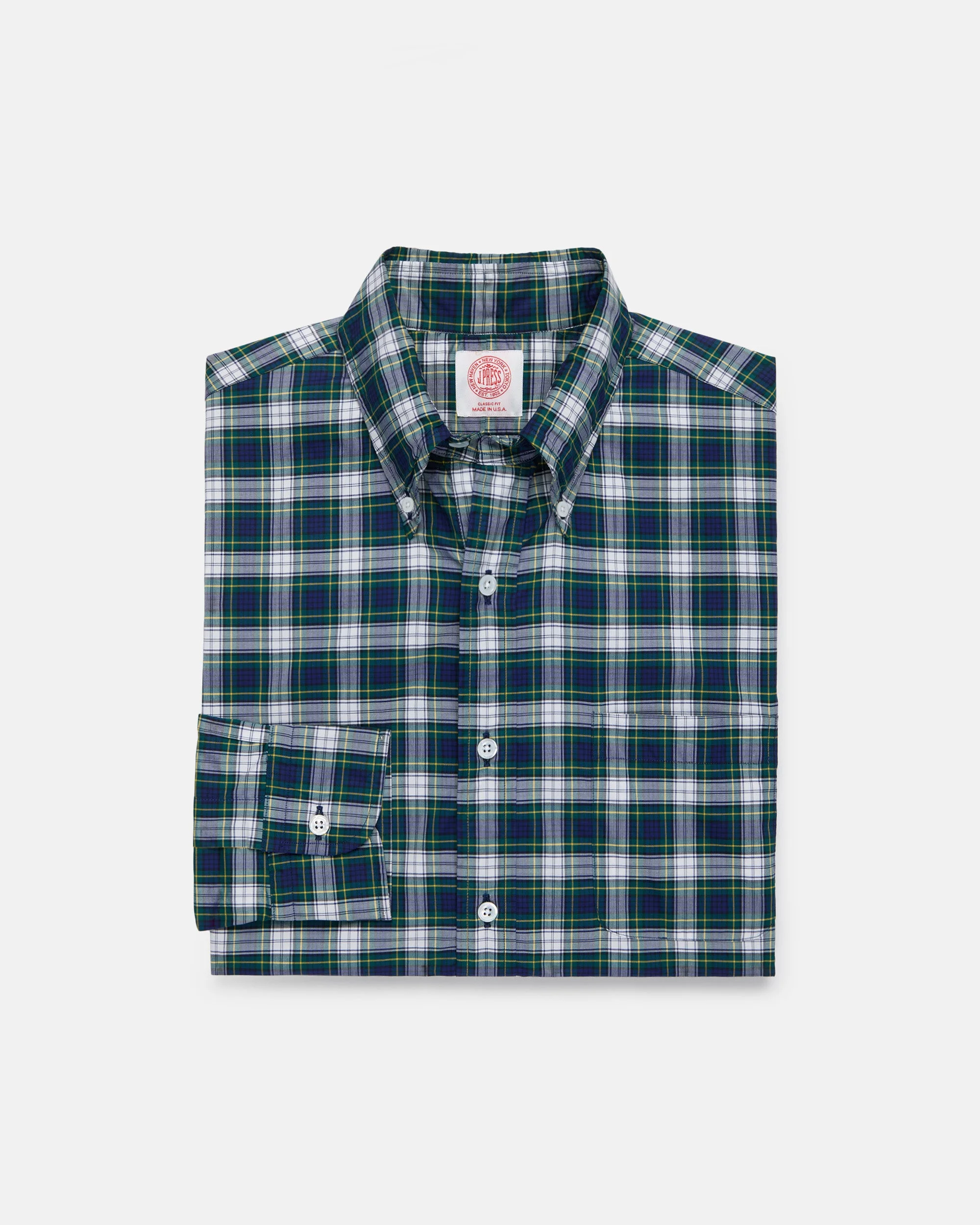 MADE-IN-USA DRESS GORDON TARTAN SPORT SHIRT - CLASSIC FIT - 1