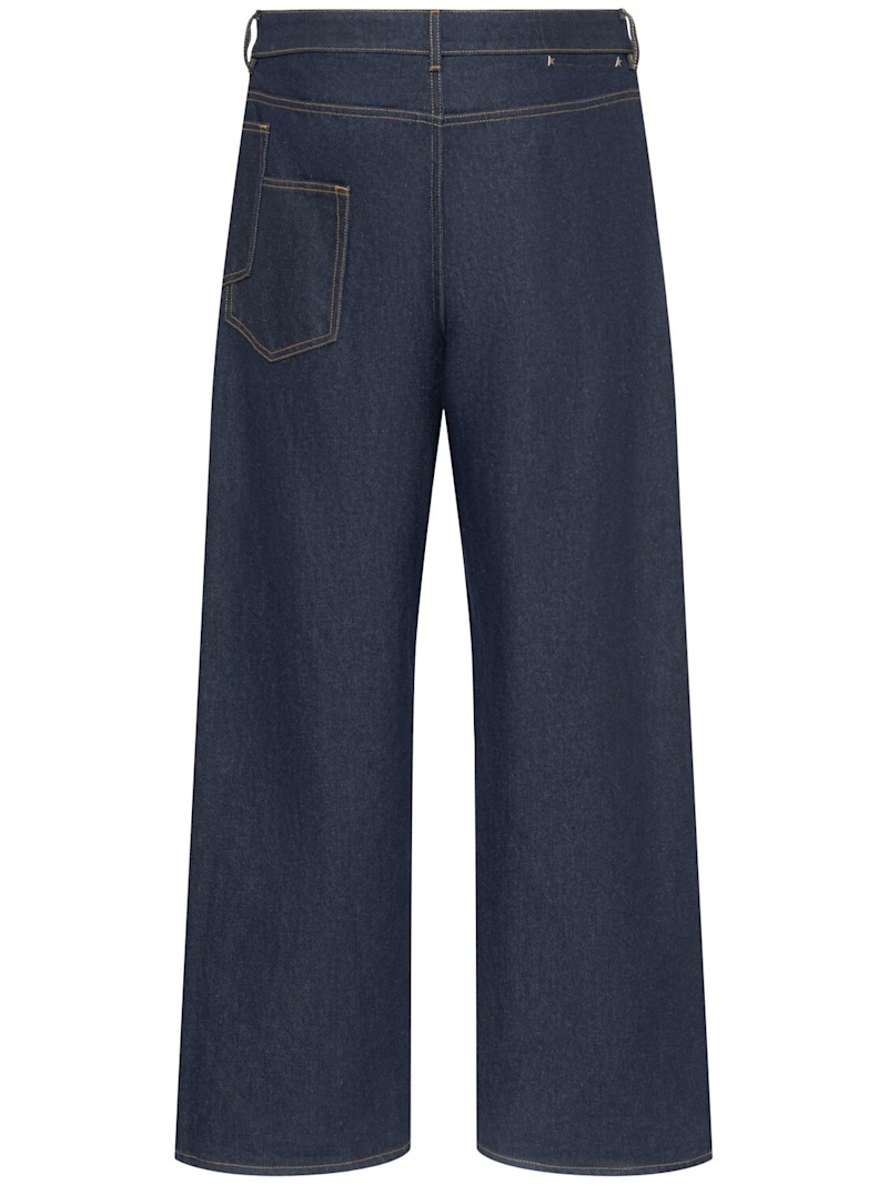 Journey cotton denim wide jeans - 4