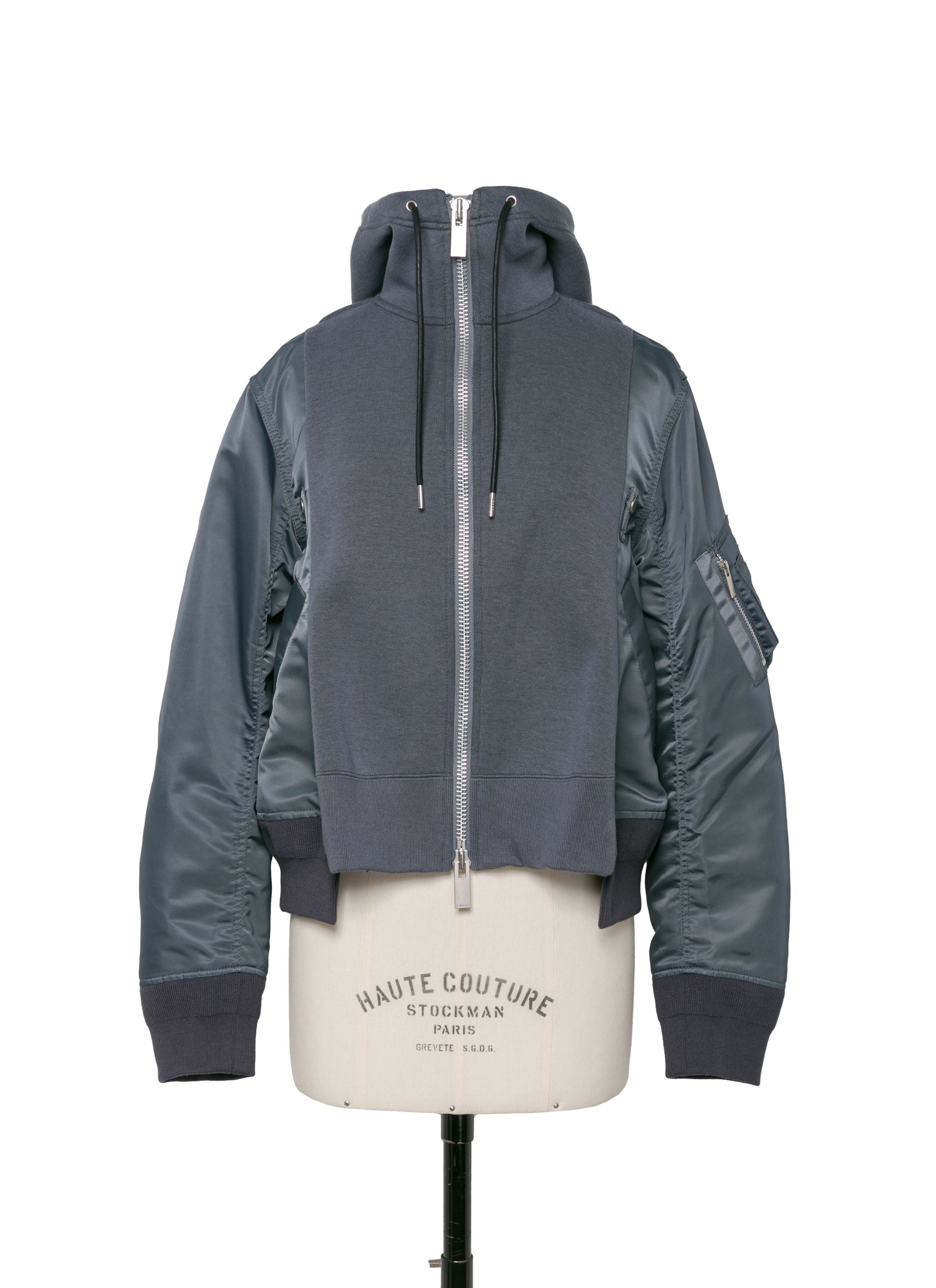 Sponge Sweat x Nylon Twill Hoodie - 2