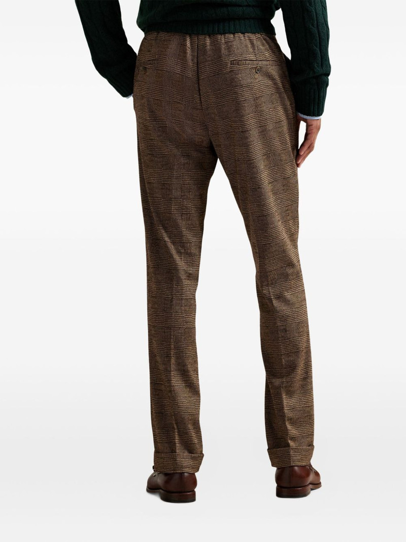 check-pattern trousers 4