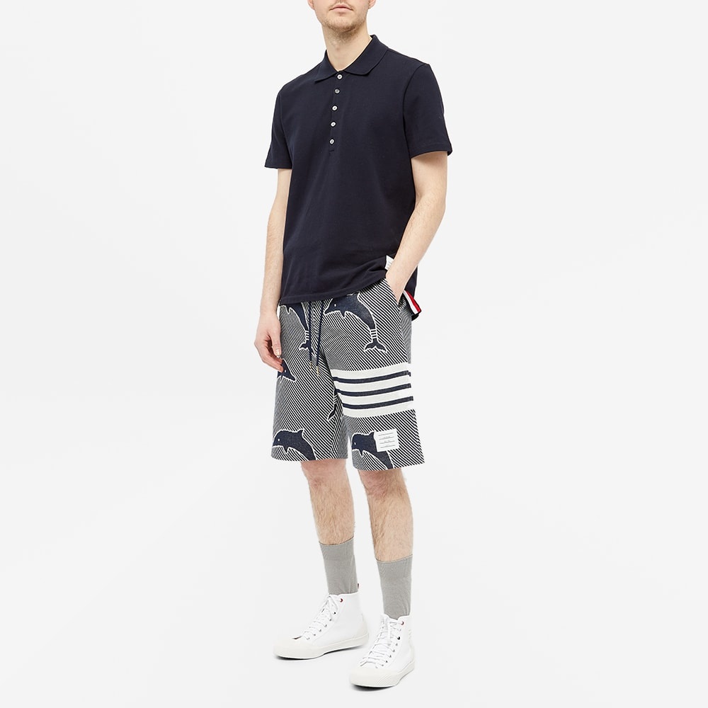 Thom Browne Dolphin Jacquard Four Bar Sweat Short - 7