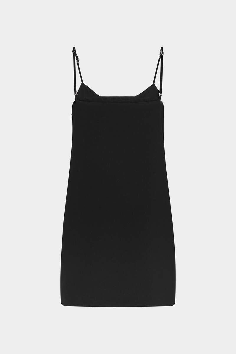 ICON LEATHER TRIM DRESS - 2