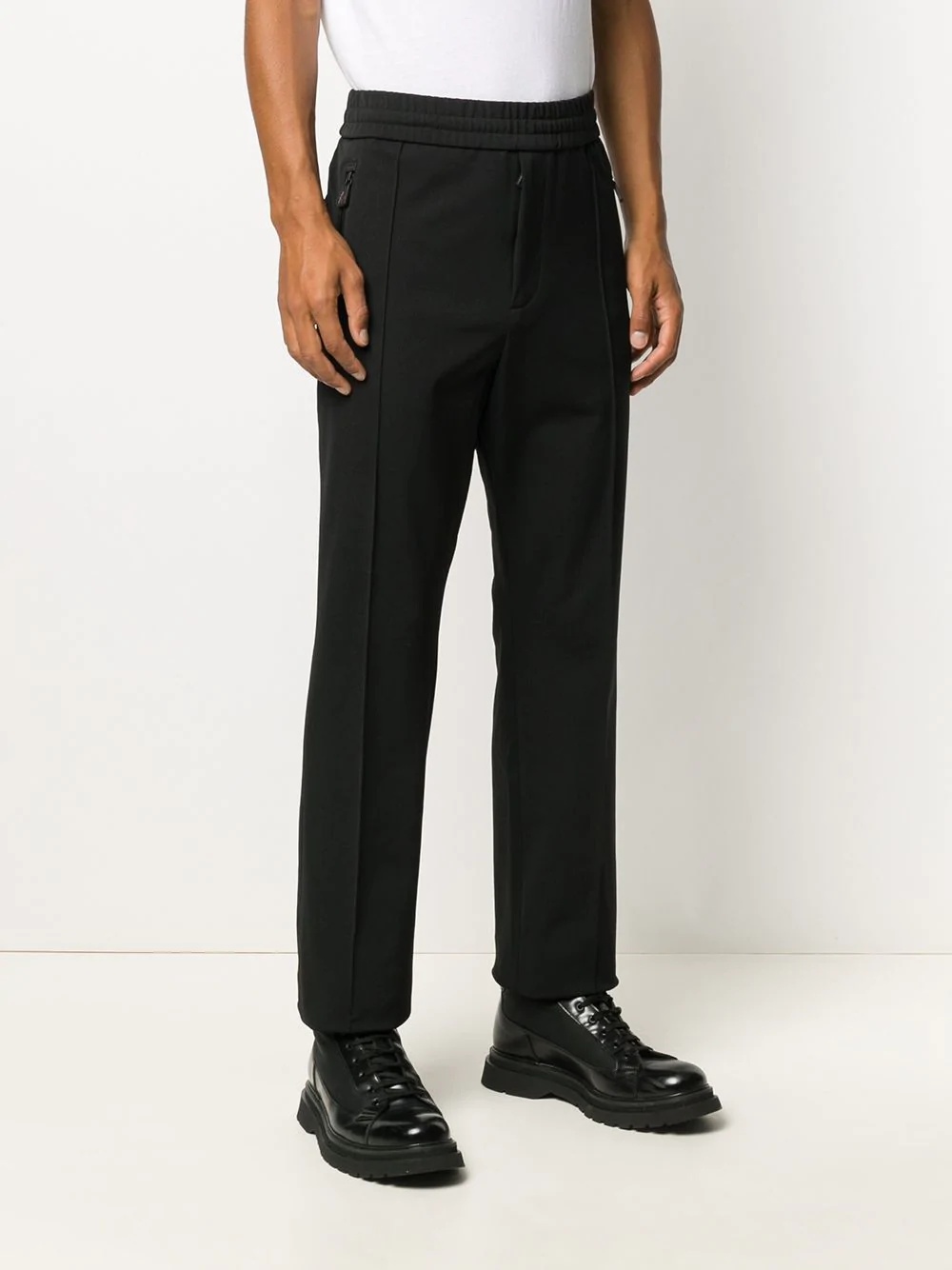 mid-rise straight leg trousers - 3