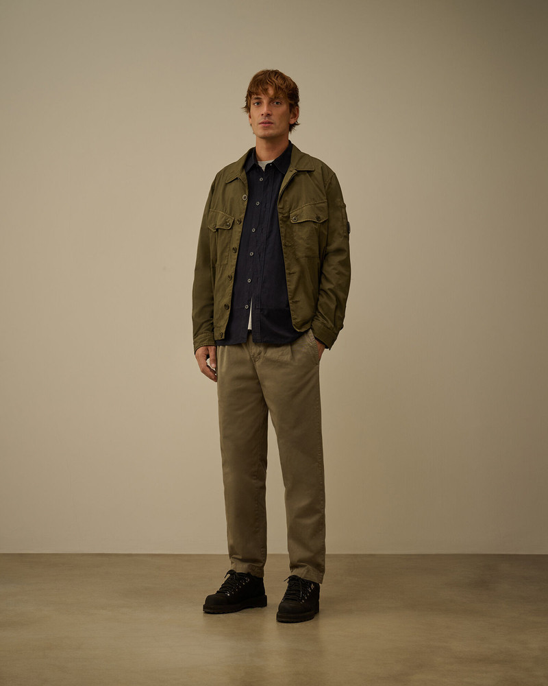 C.P. Company Microreps Peached Long Sleeve Button Shirt outlook