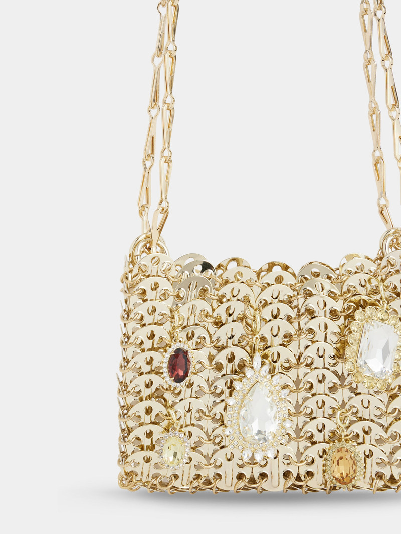 1969 GOLD NANO BAG WITH CHARMS 4
