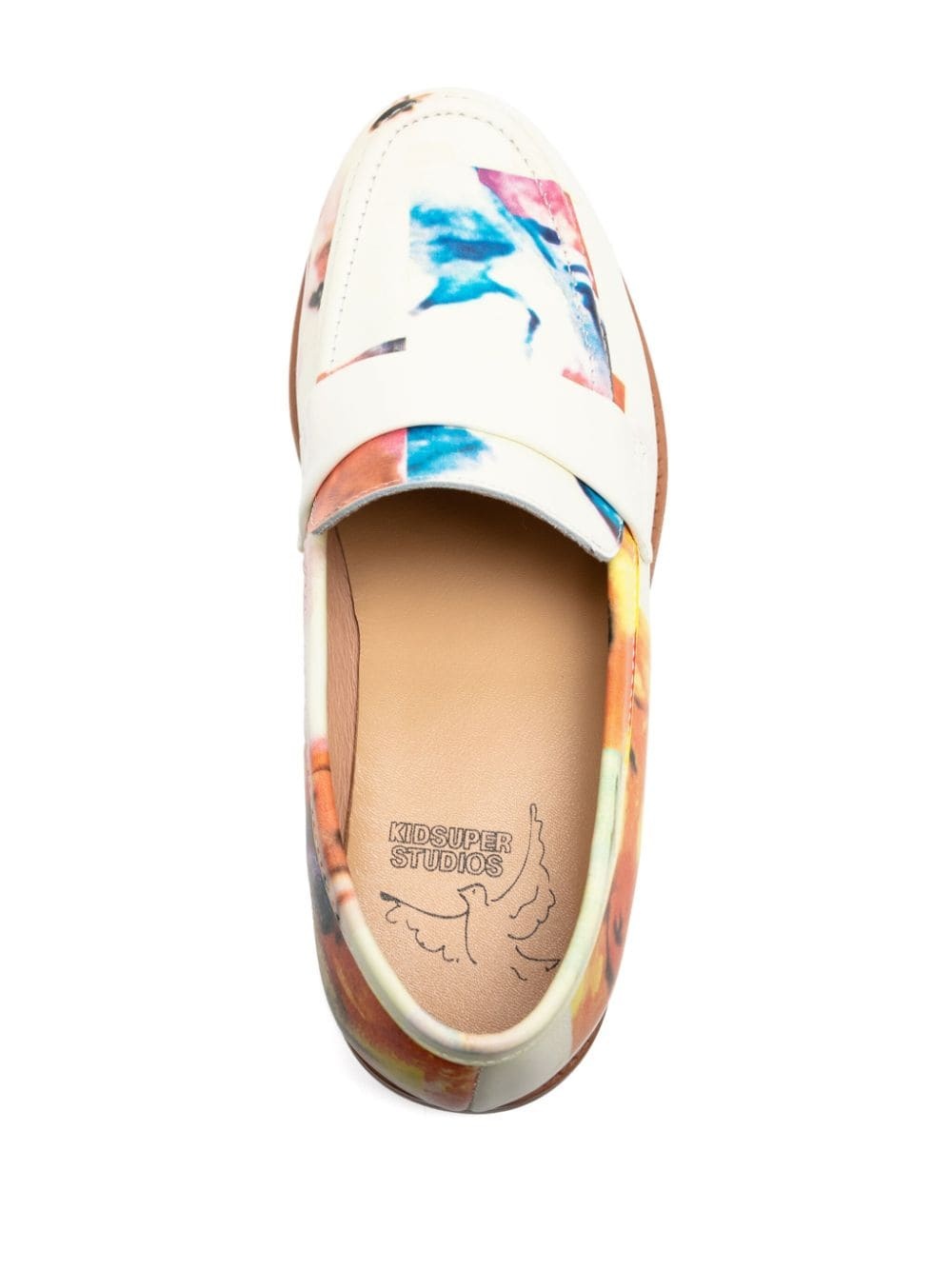collage faces printed loafer - 4