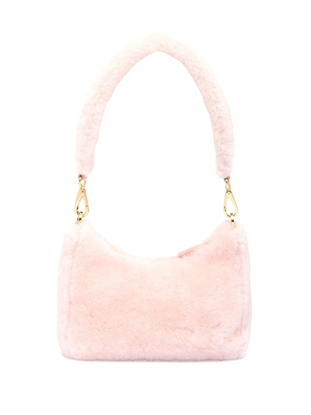 mini shearling shoulder bag - 3