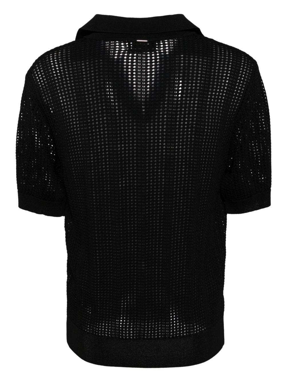 Skashi open-knit polo shirt - 2
