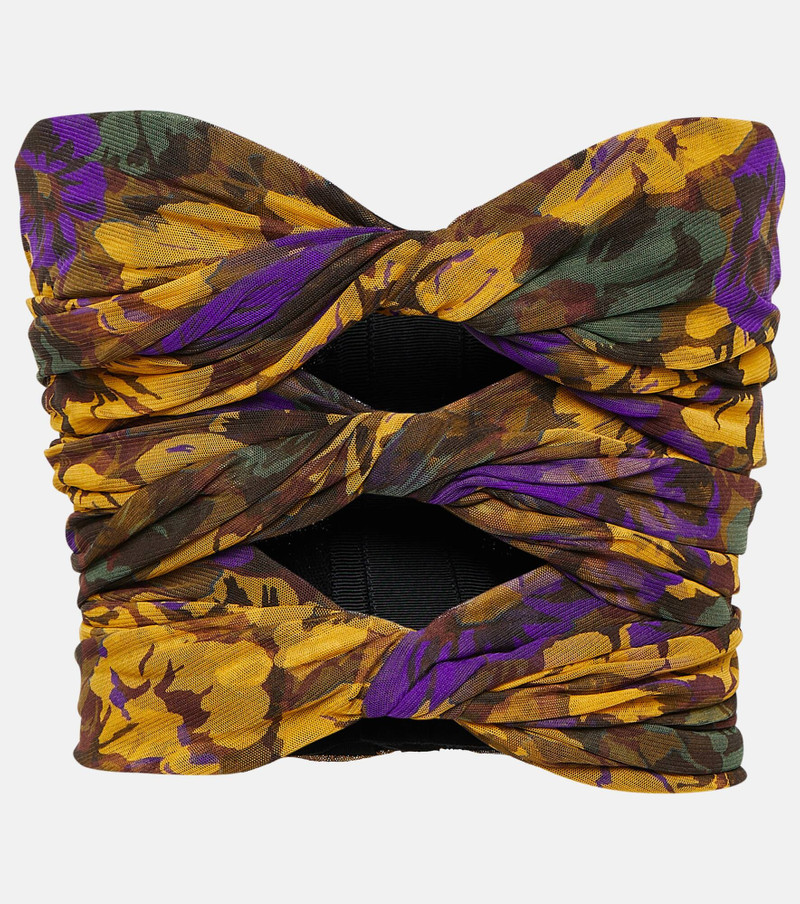 Floral cutout tube top - 1