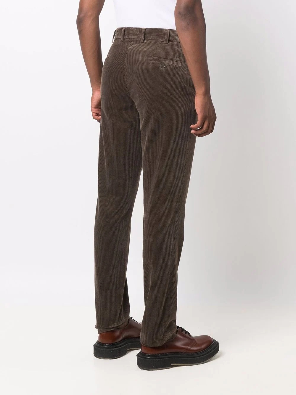 corduroy slim-cut chinos - 4