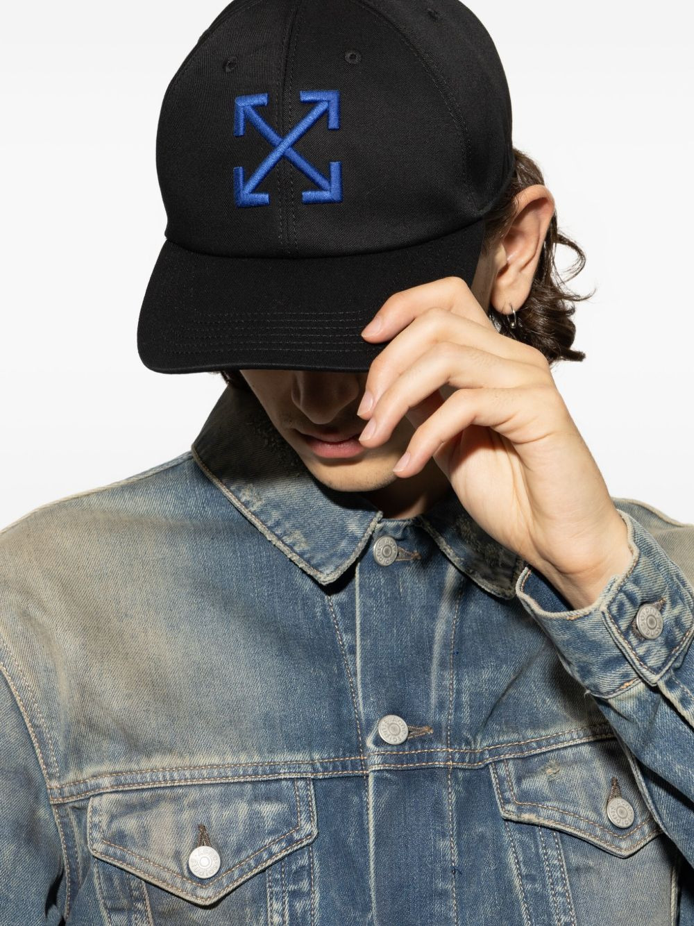 logo-embroidered baseball cap - 4