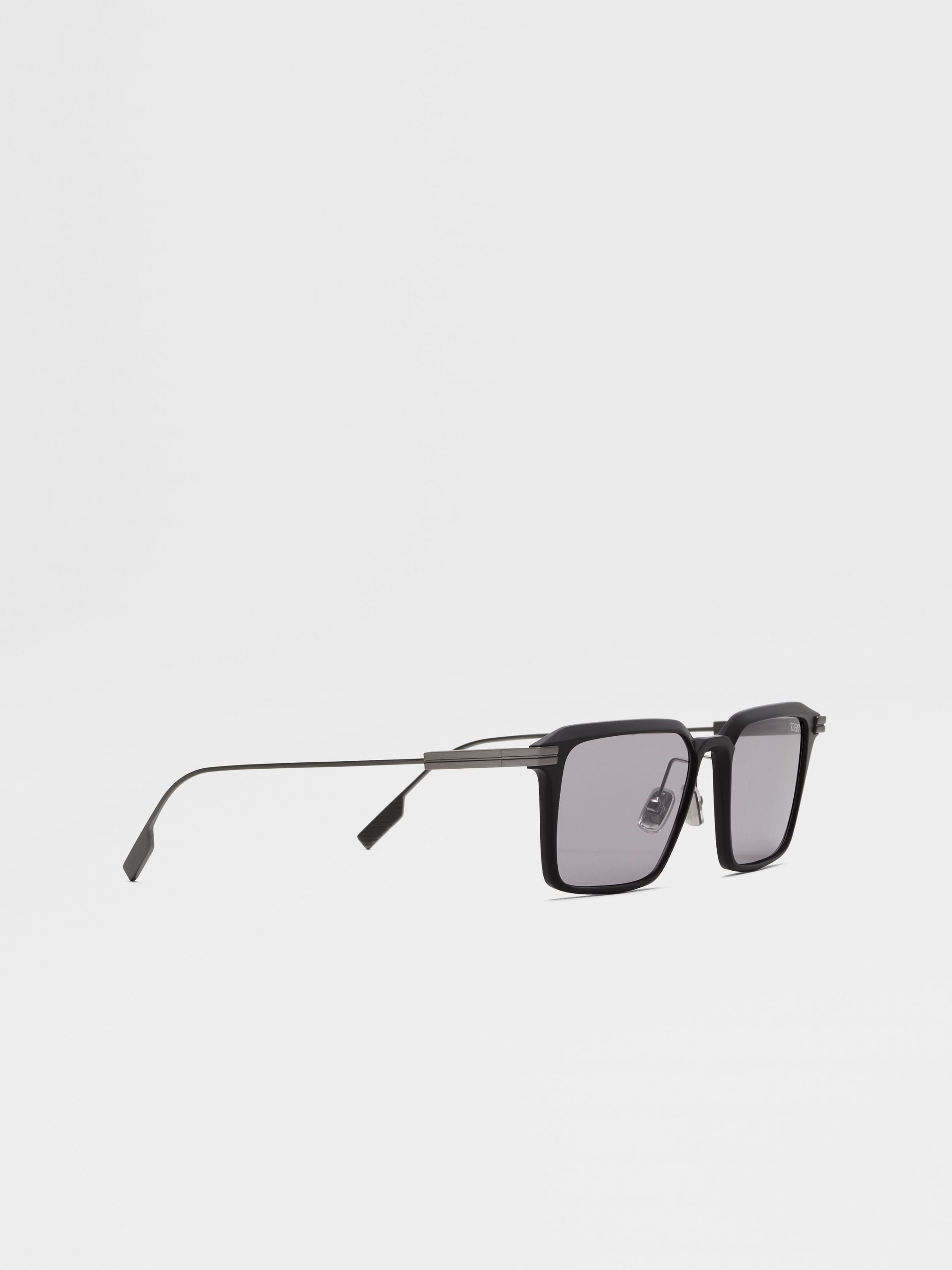 LIGHT GREY ALUMINUM AND METAL SUNGLASSES - 3