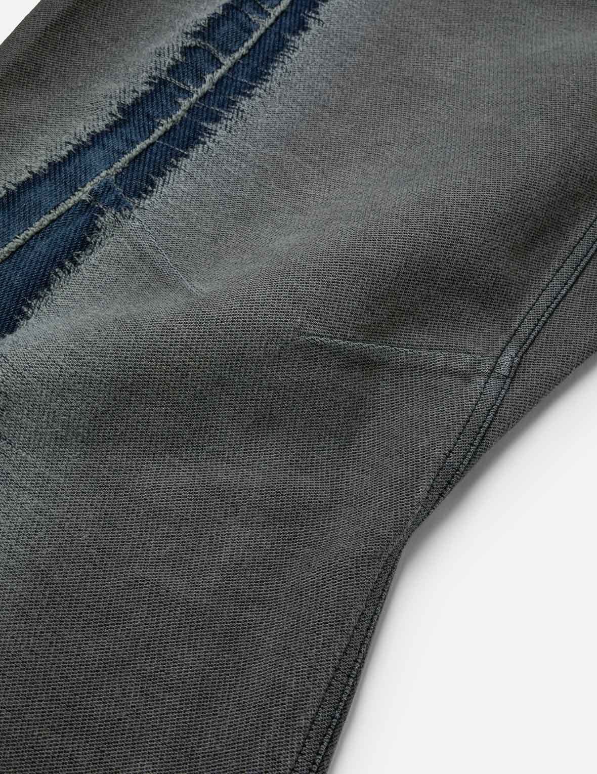 Washed Distressed Seagull Print 3D Cut Jeans - 10