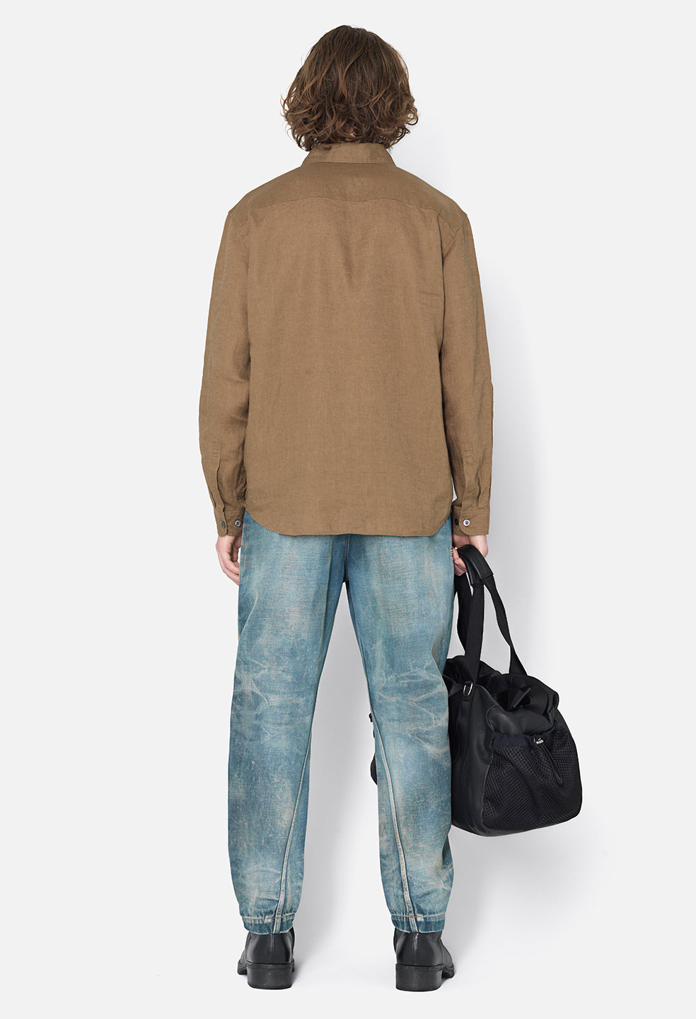 LINEN CLOAK BUTTON UP - 5