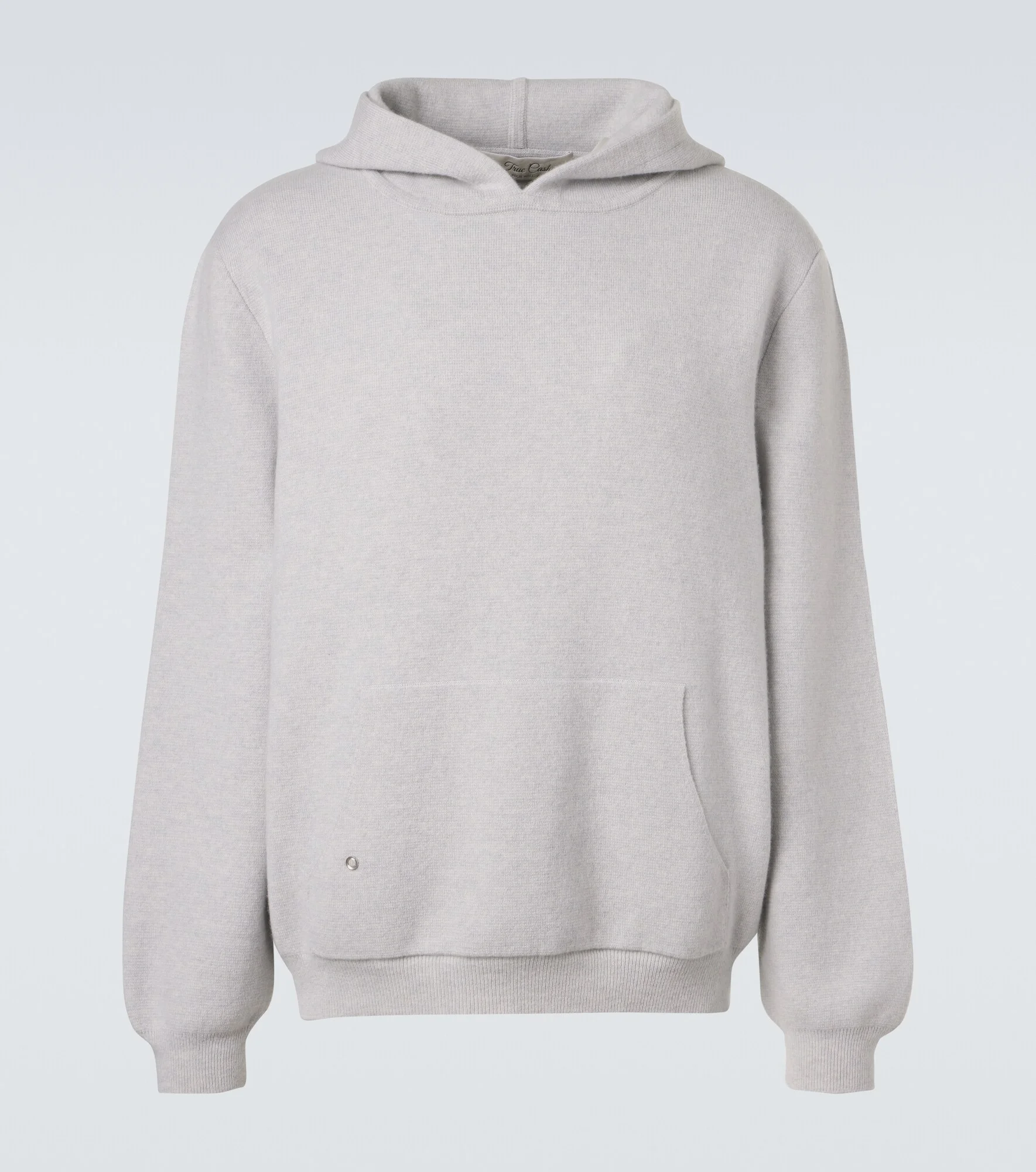 Cashmere hoodie with quartz - 1