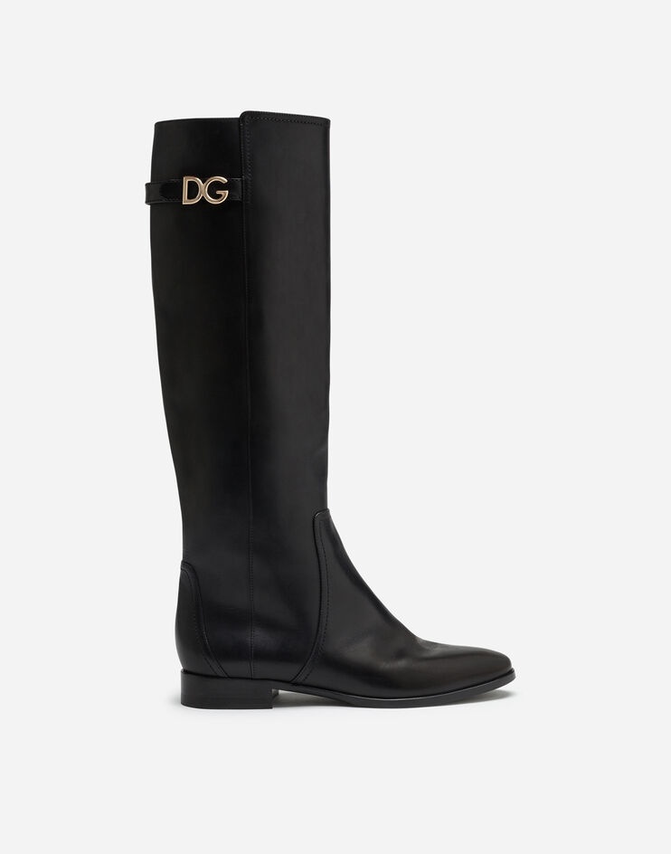 Boots in cowhide with DG logo - 1