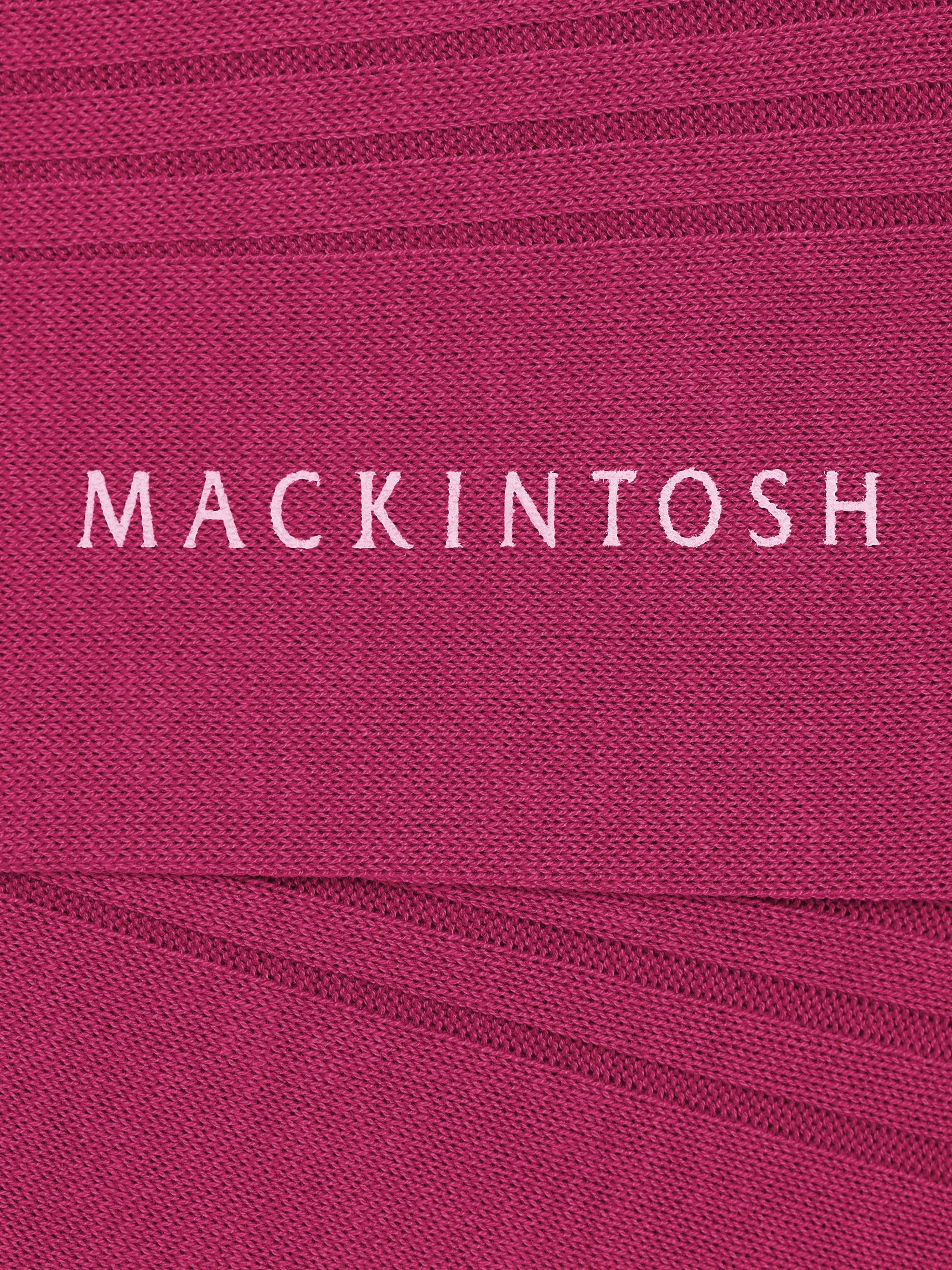 FUCHSIA FIL D'ECOSSE 5X3 RIBBED SOCKS - 2