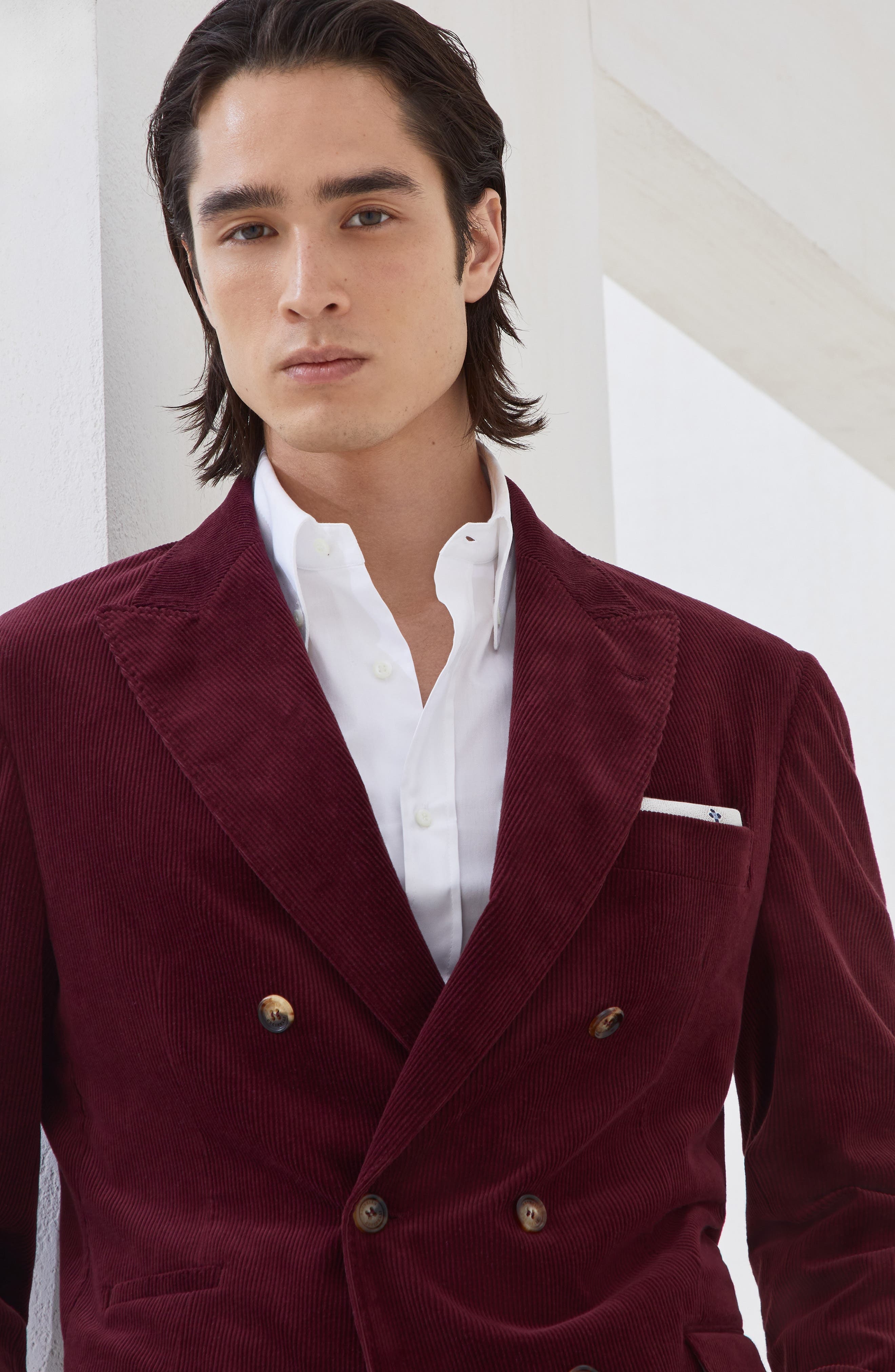Brunello Cucinelli Uconstructed blazer in Amaranth at Nordstrom - 4