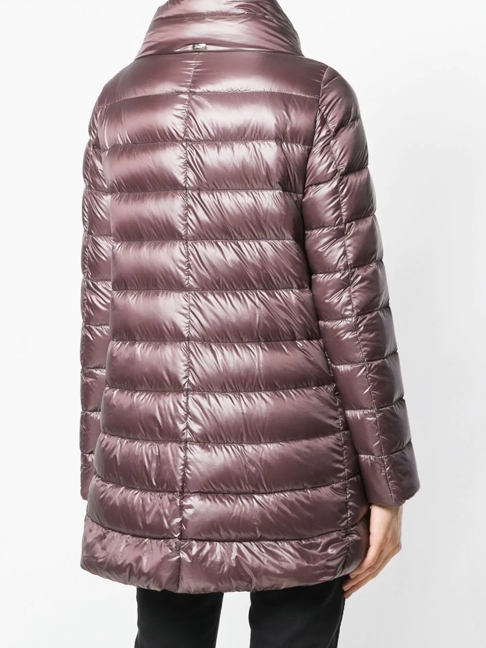 metallic puffer jacket - 4