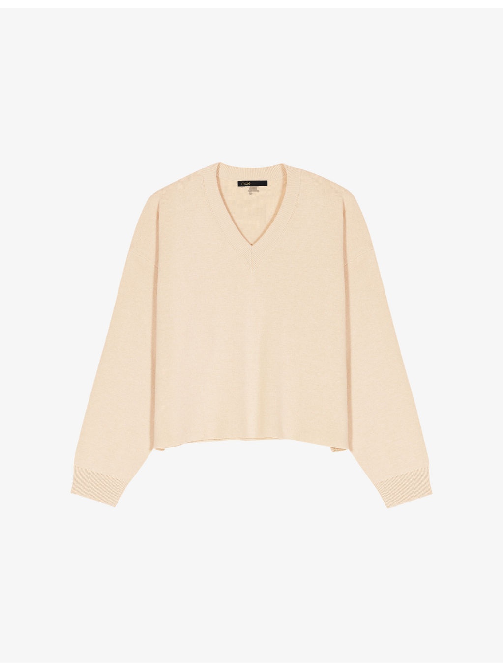 V-Neck Wool-Blend Jumper - 1