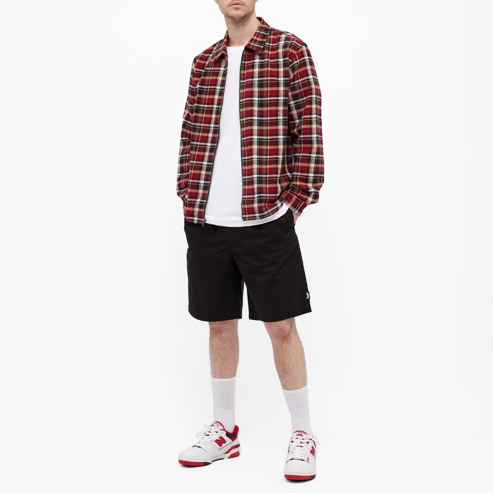 Stussy Classic Zip Up Plaid Shirt - 8