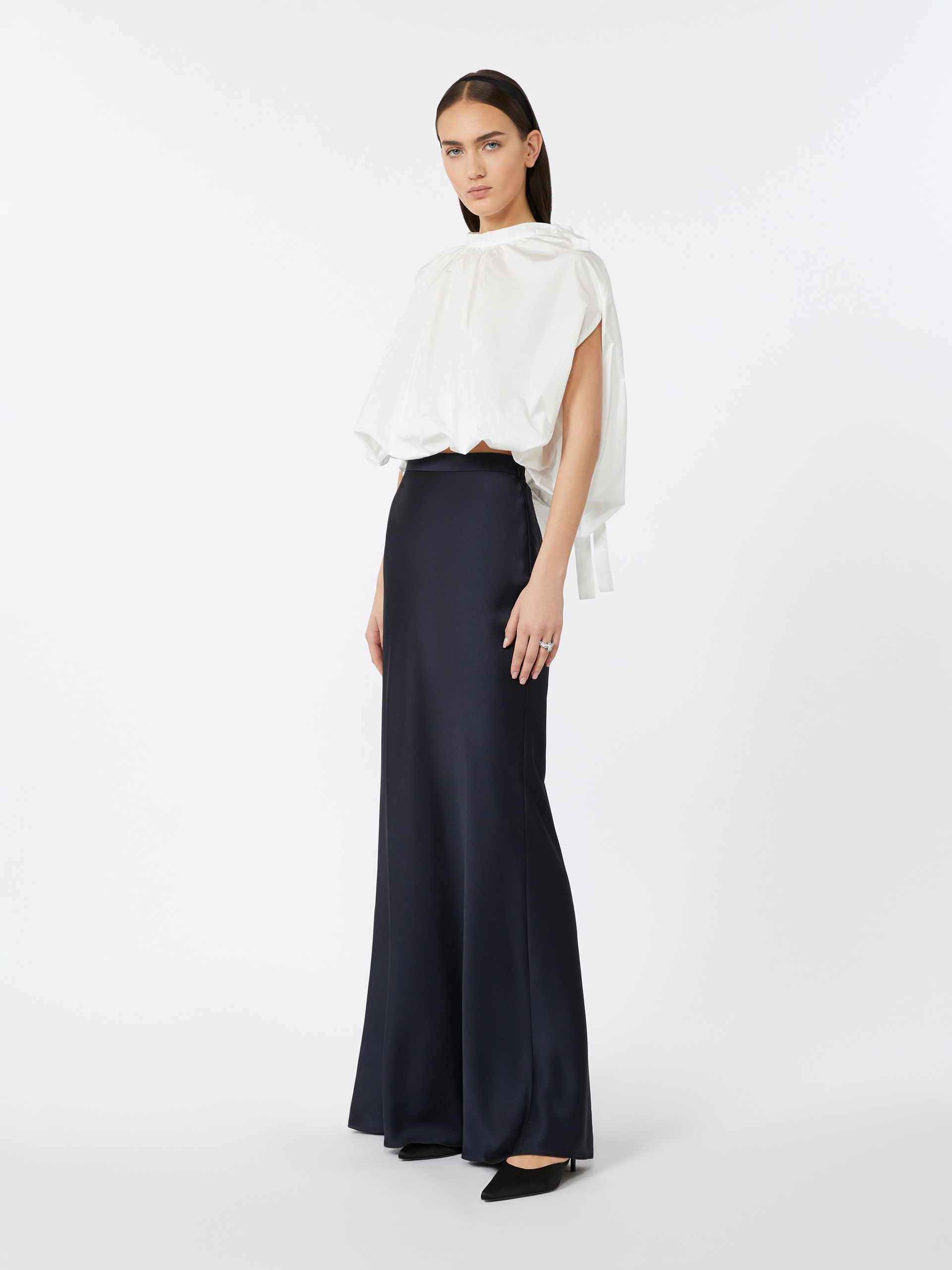 RIMINI Flowing envers satin skirt - 2