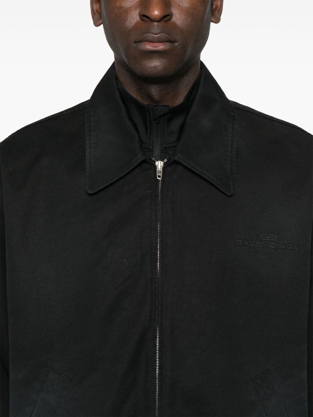 logo-embroidered jacket - 5