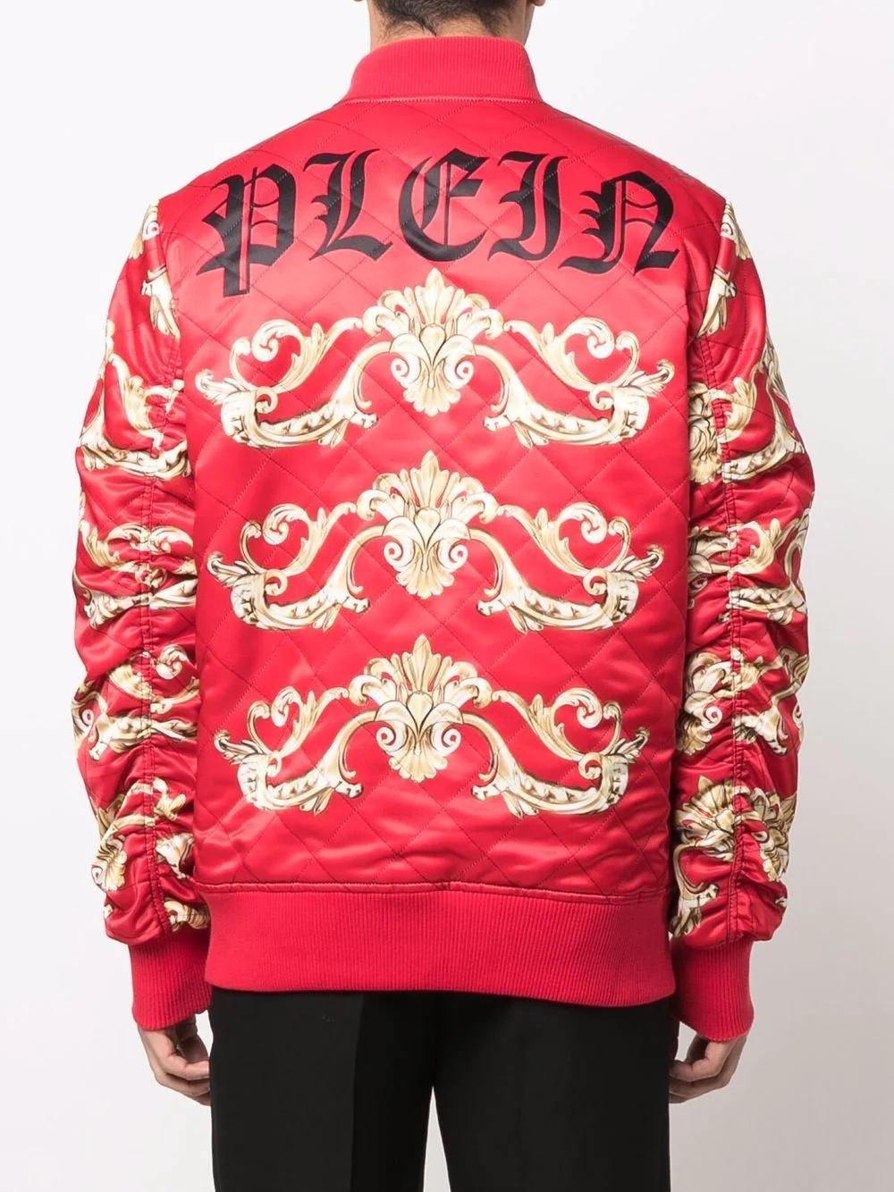 baroque pattern-print bomber jacket - 4