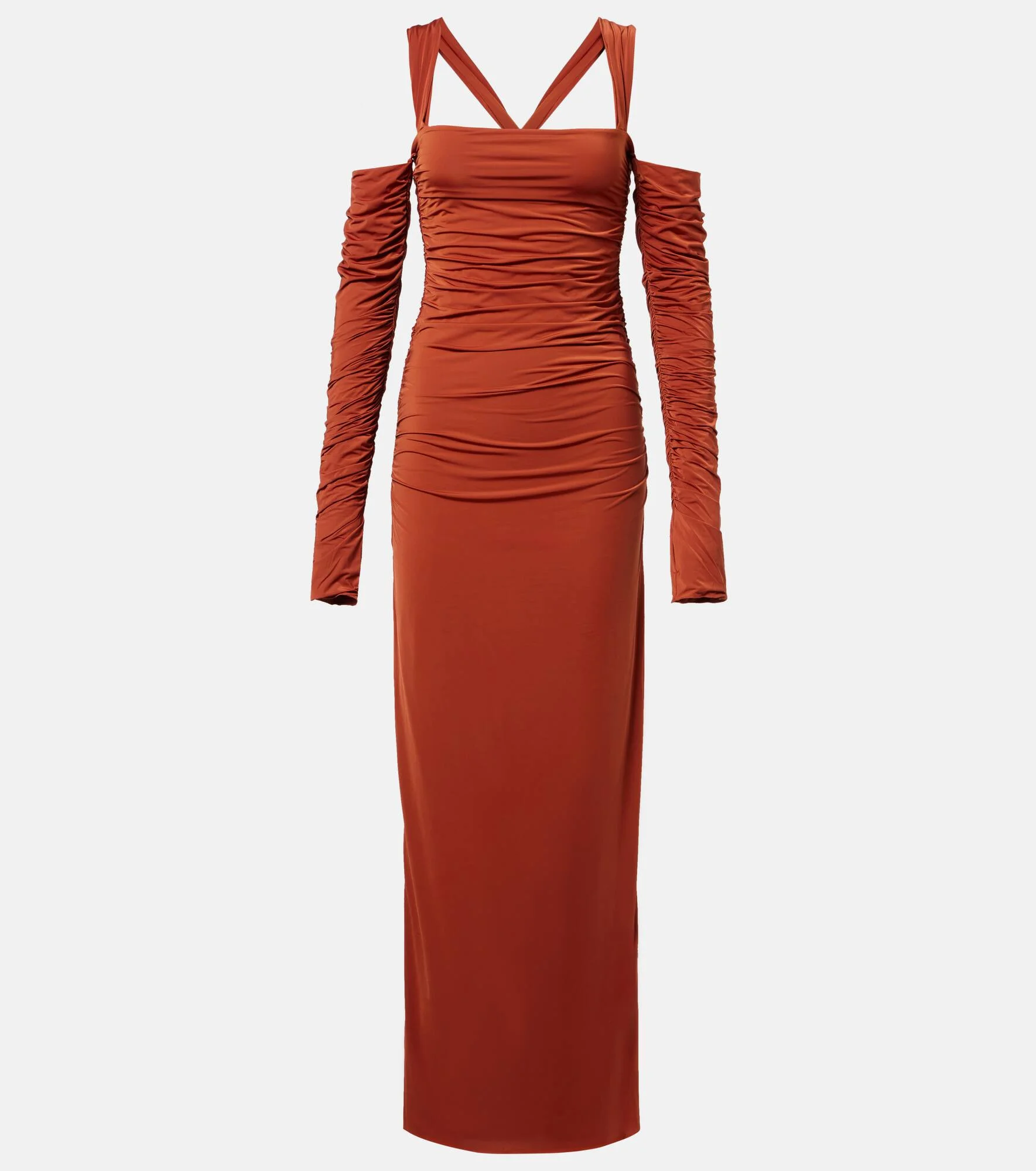 Rosseli gathered jersey maxi dress - 1