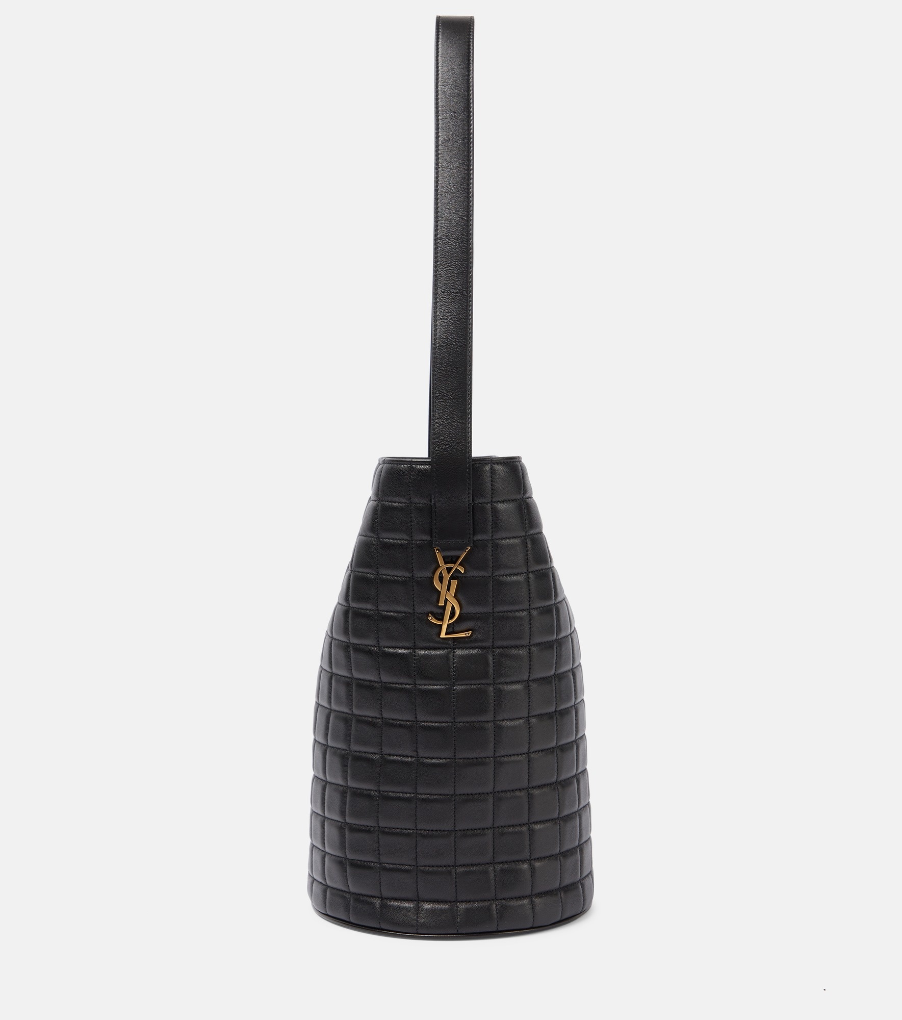 【関税&送料込】Laurent Large Cecile Bucket Bag Saint Laurent Large Cecile Bucket Bag in Noir | FWRD