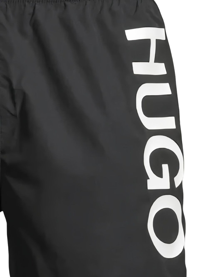 HUGO logo-detail swim trunks outlook