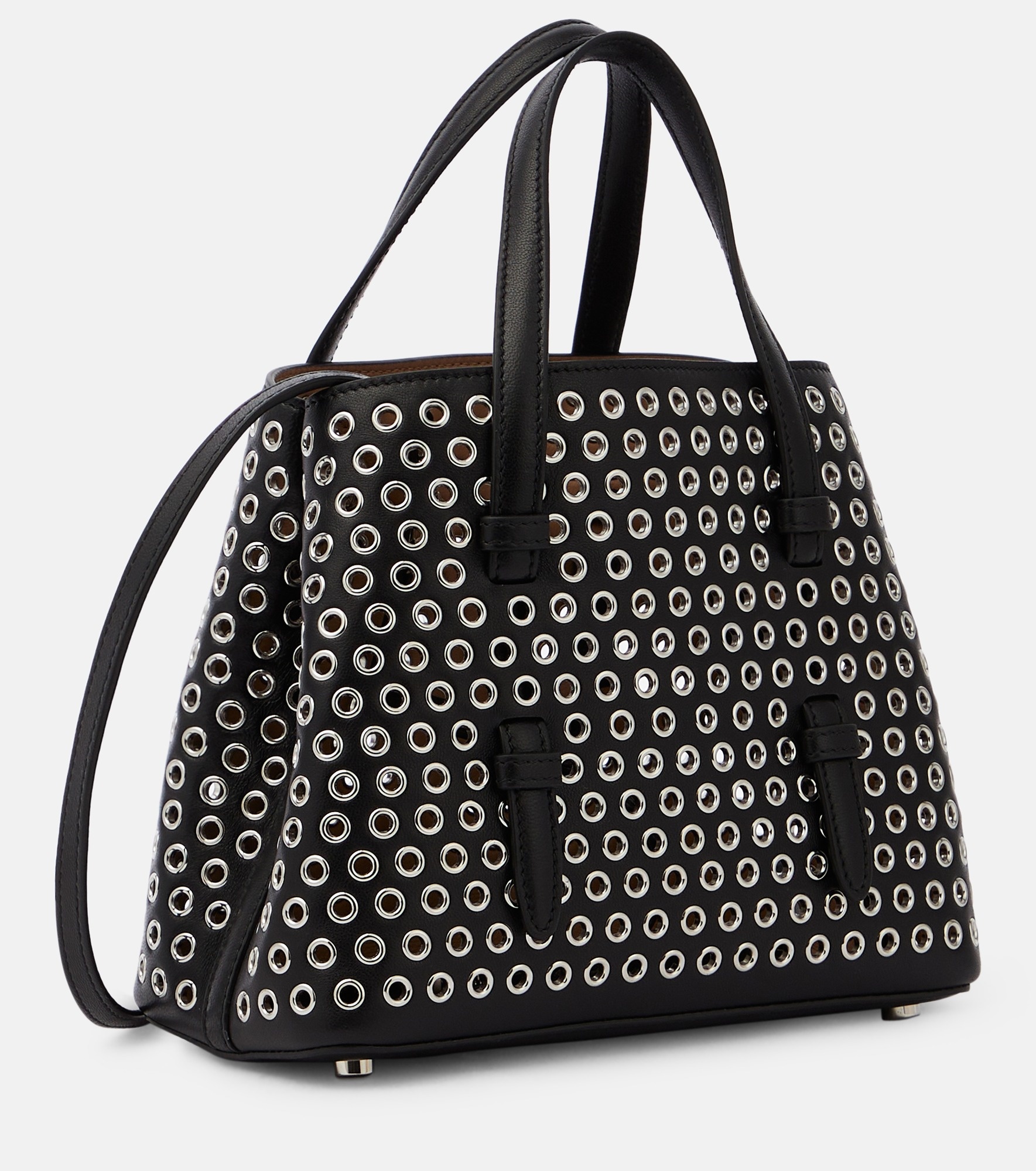 Mina 20 embellished leather tote bag - 4