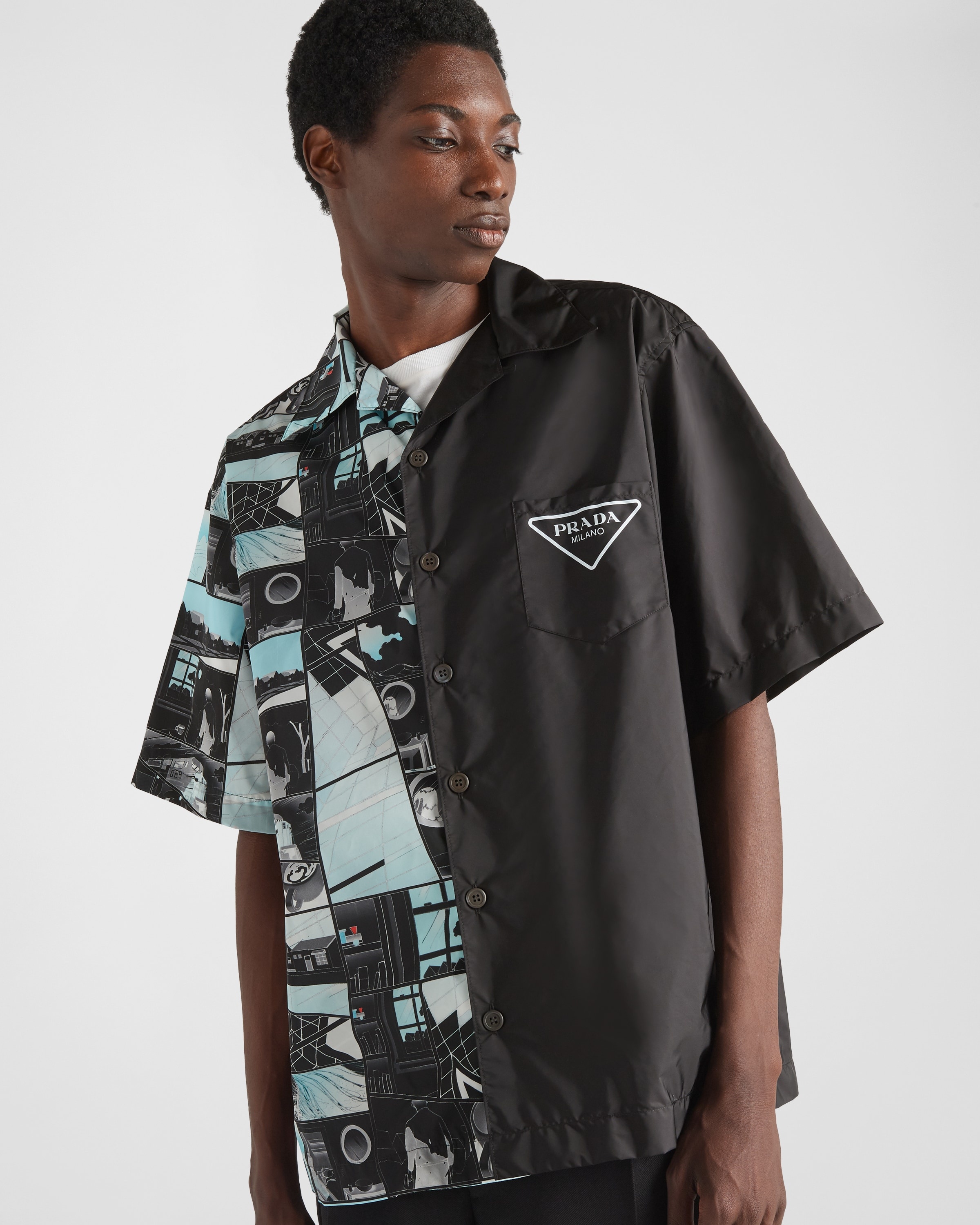Prada Double Match Re-Nylon shirt | REVERSIBLE