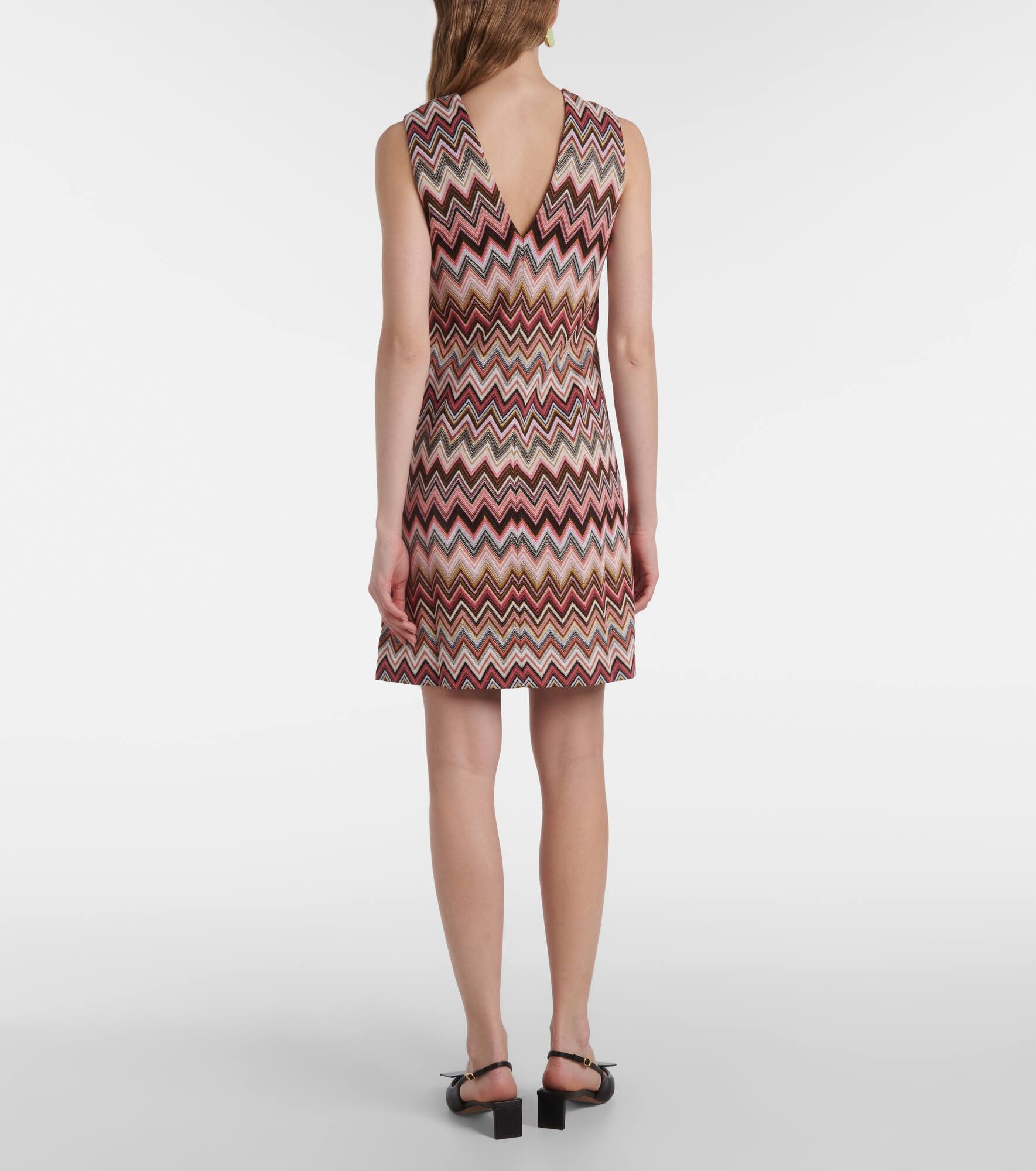 Zigzag lamé minidress - 3