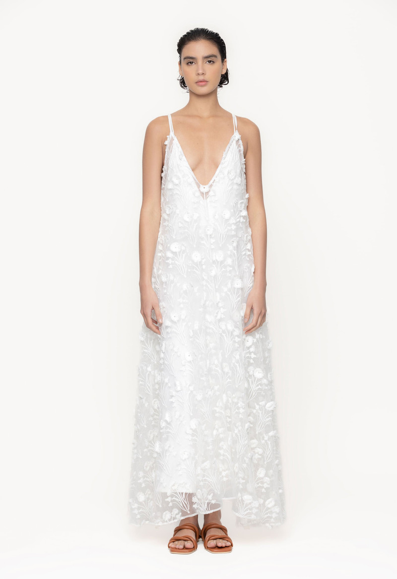 Agua by Agua Bendita Hierbaluisa Diente de Leon Organza Maxi Dress outlook