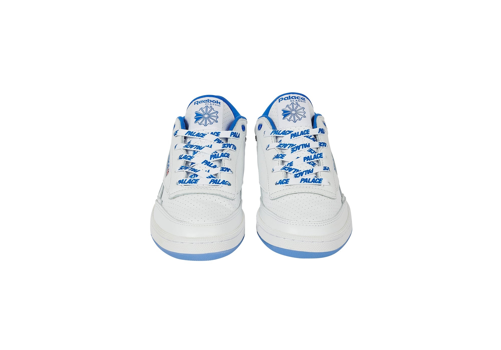 PALACE REEBOK CLUB C MID II REVENGE FOOTWEAR WHITE / COURT BLUE / PEWTER - 3