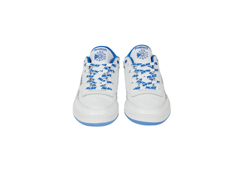PALACE REEBOK CLUB C MID II REVENGE FOOTWEAR WHITE / COURT BLUE / PEWTER 3