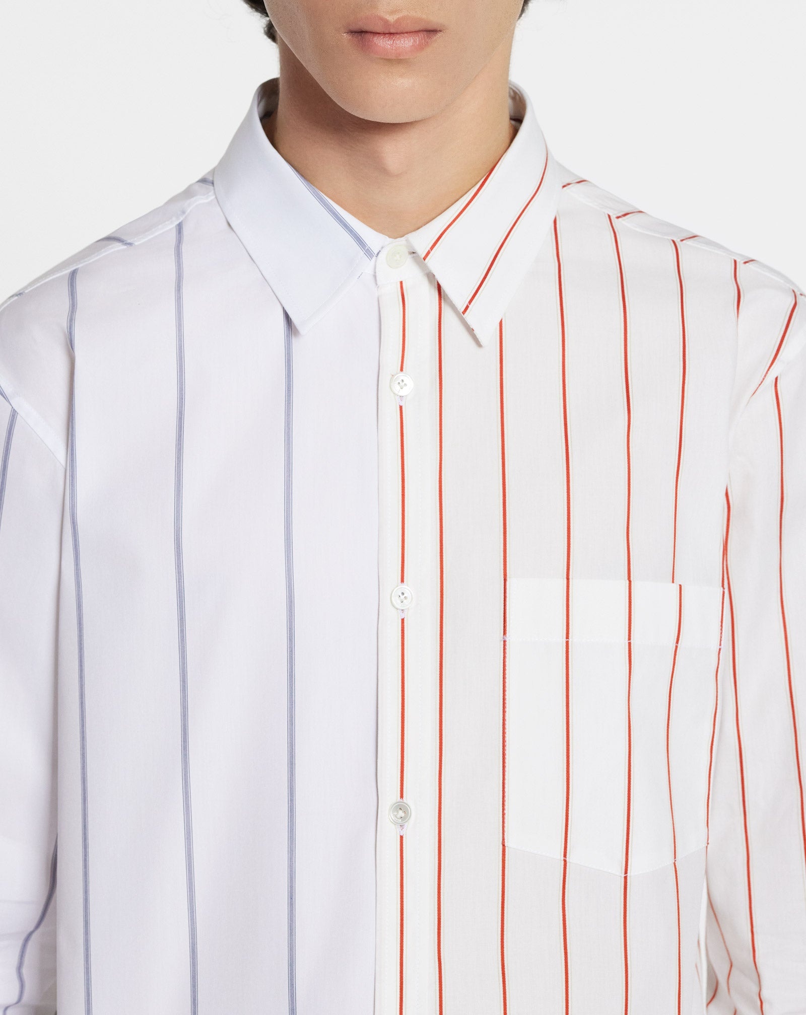 DUAL-PRINT STRIPED SHIRT - 5