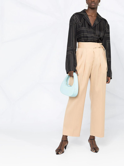 Jil Sander high-waist belted trousers outlook