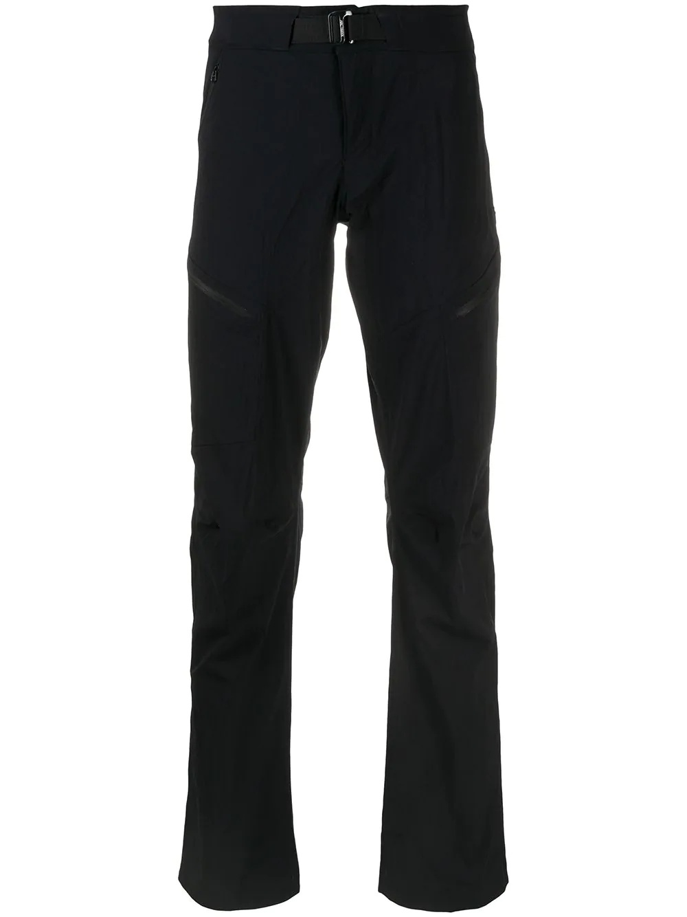 zip detail trousers - 1