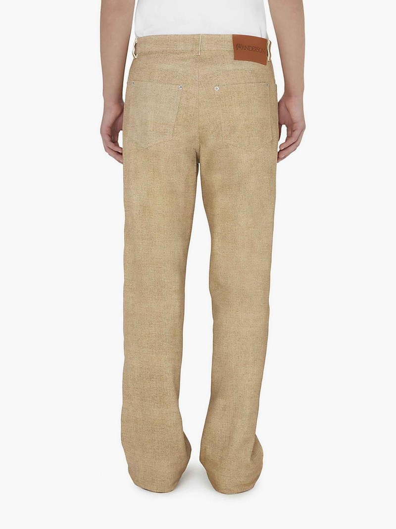 STRAIGHT FIT LEATHER TROUSERS 3