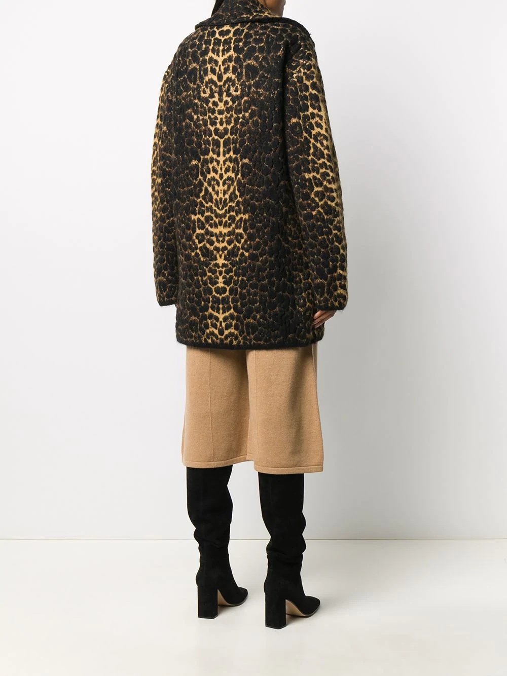 leopard print coat - 4