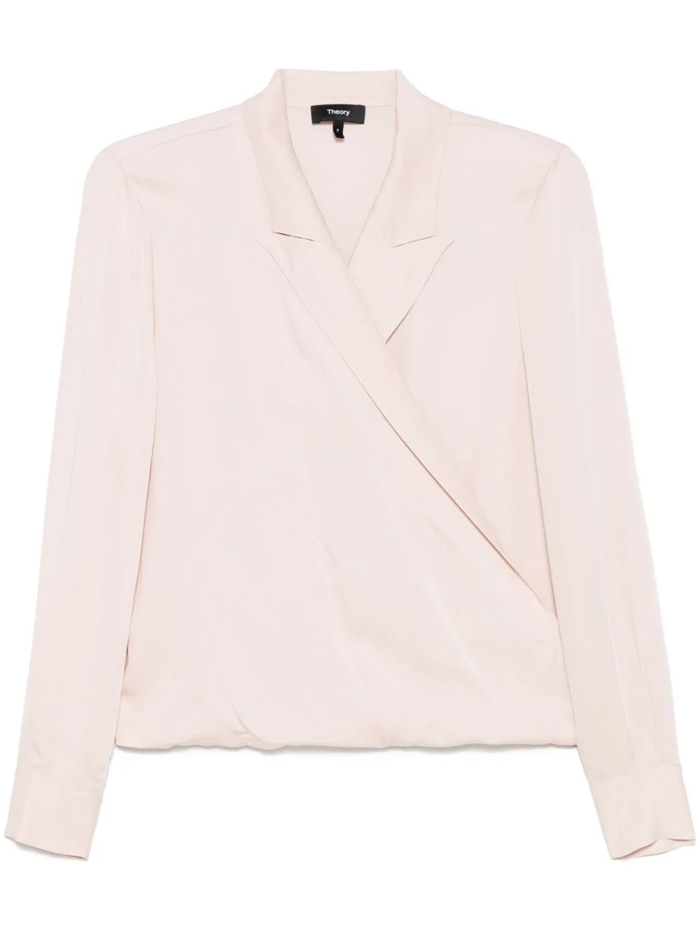 peak lapel wrap blouse - 1