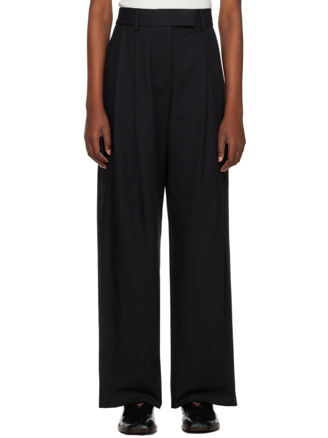 Black Tailored Trousers - 1