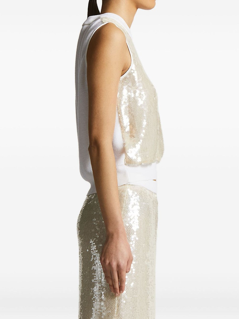 sequin-embellished sleeveless top 3