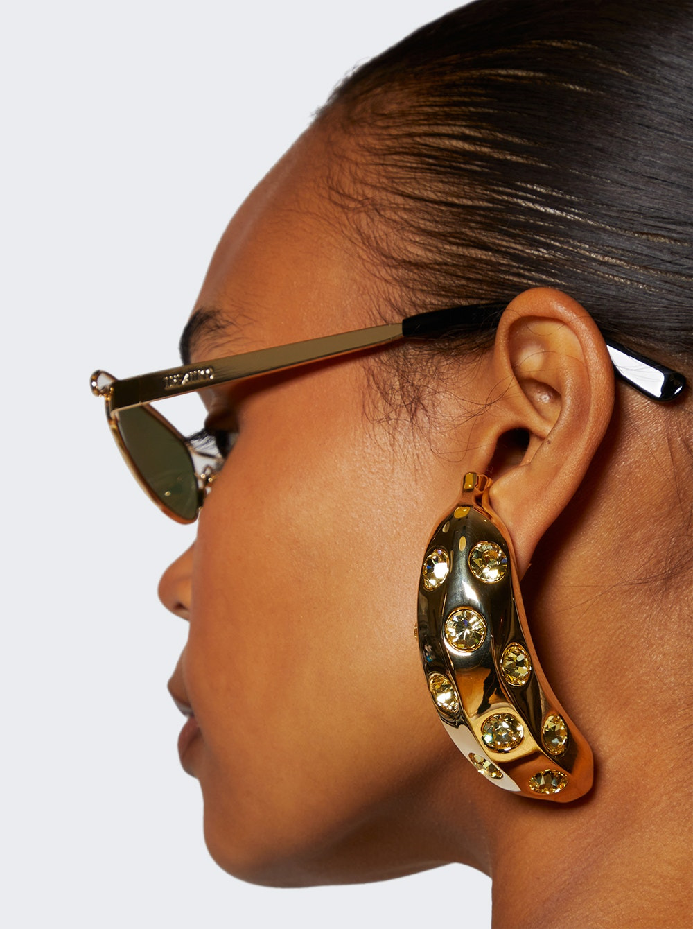 The Banana Earrings Gold - 3